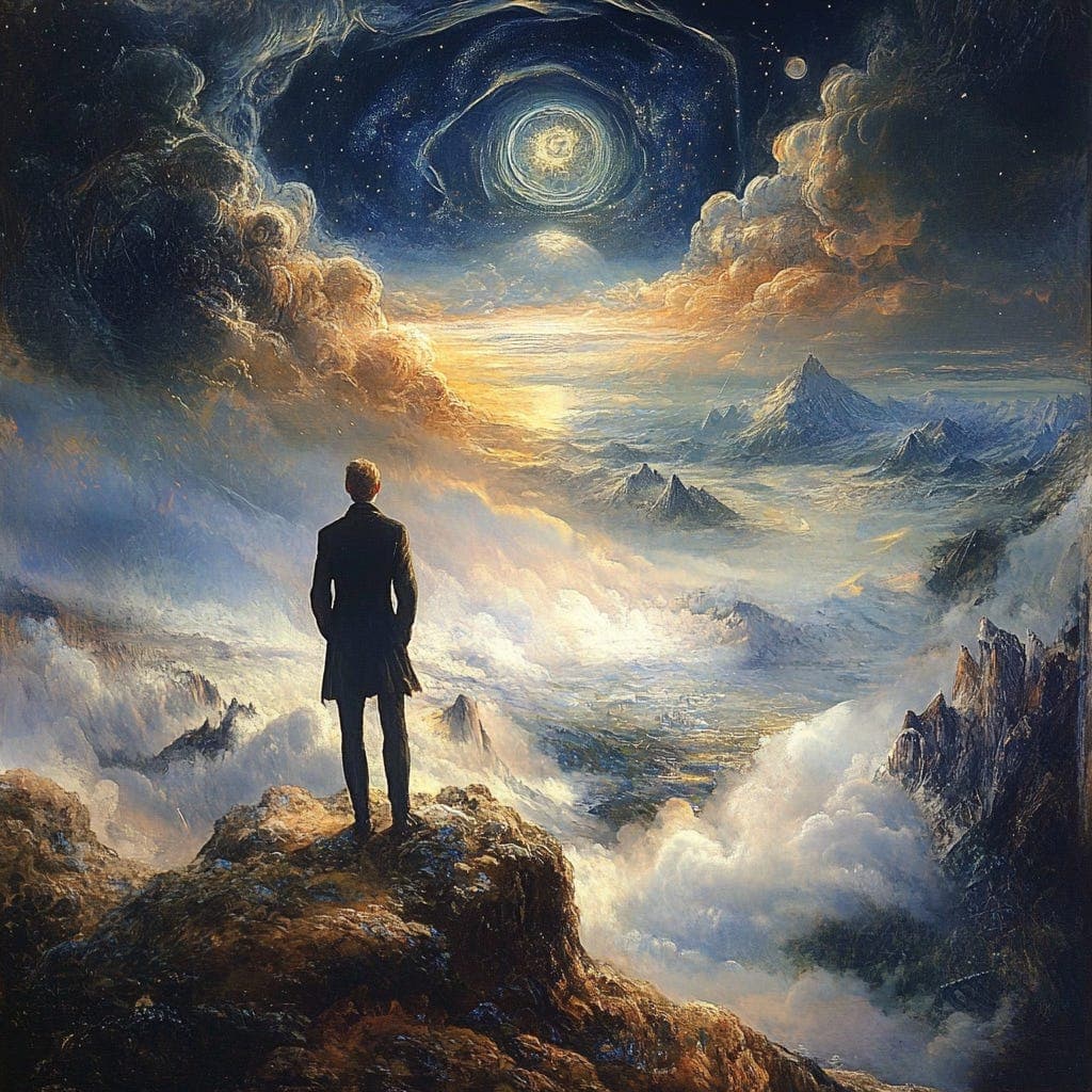 Inspired by Wanderer above the Sea of Fog — Caspar David Friedrich